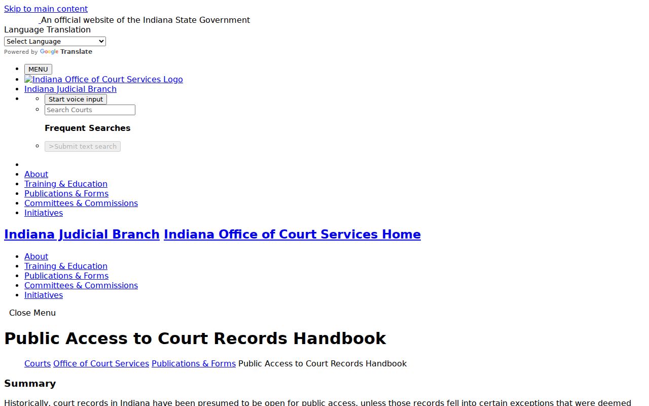 St. Joseph County criminal court docket public access guidance