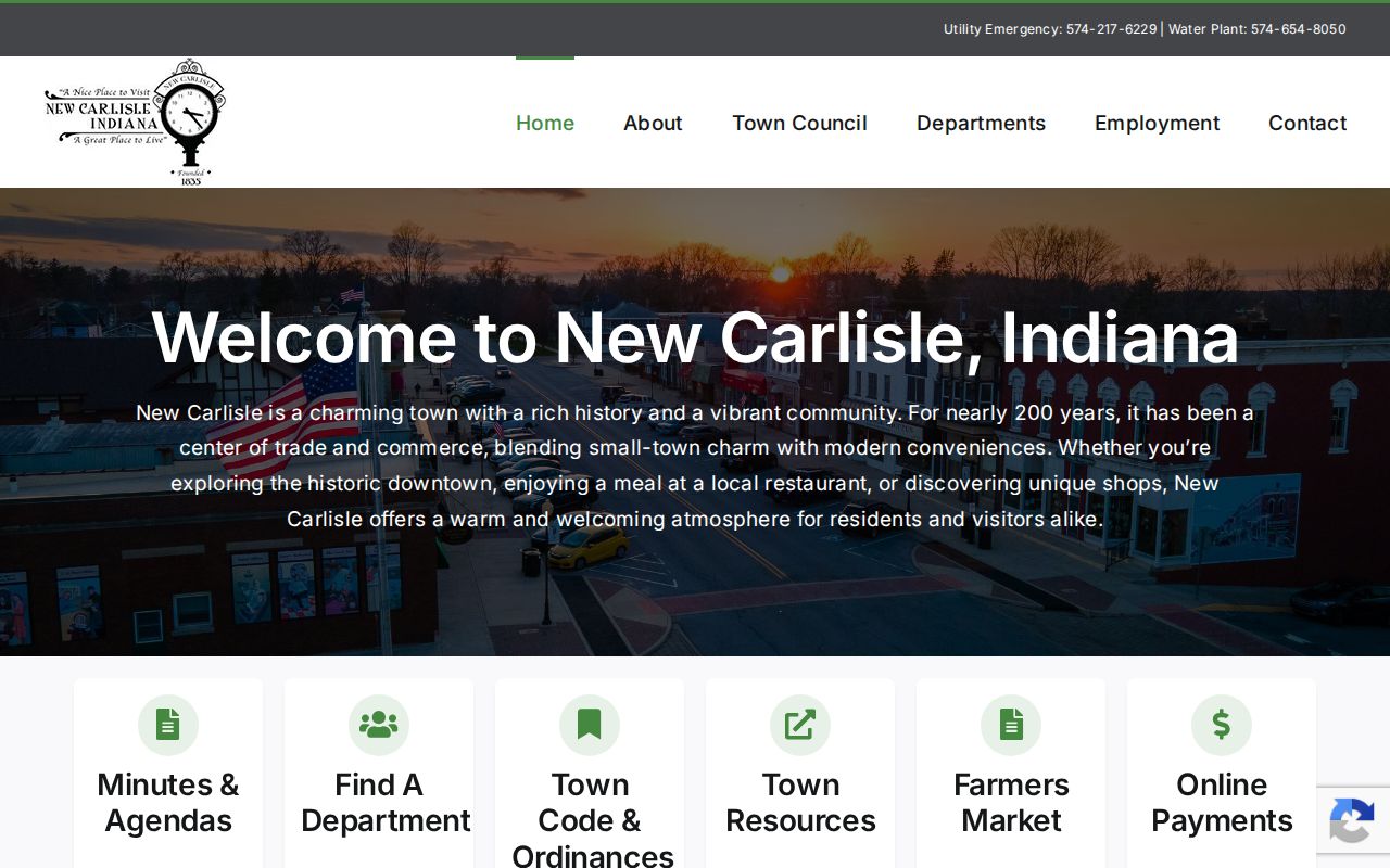 New Carlisle court records routing through official town services