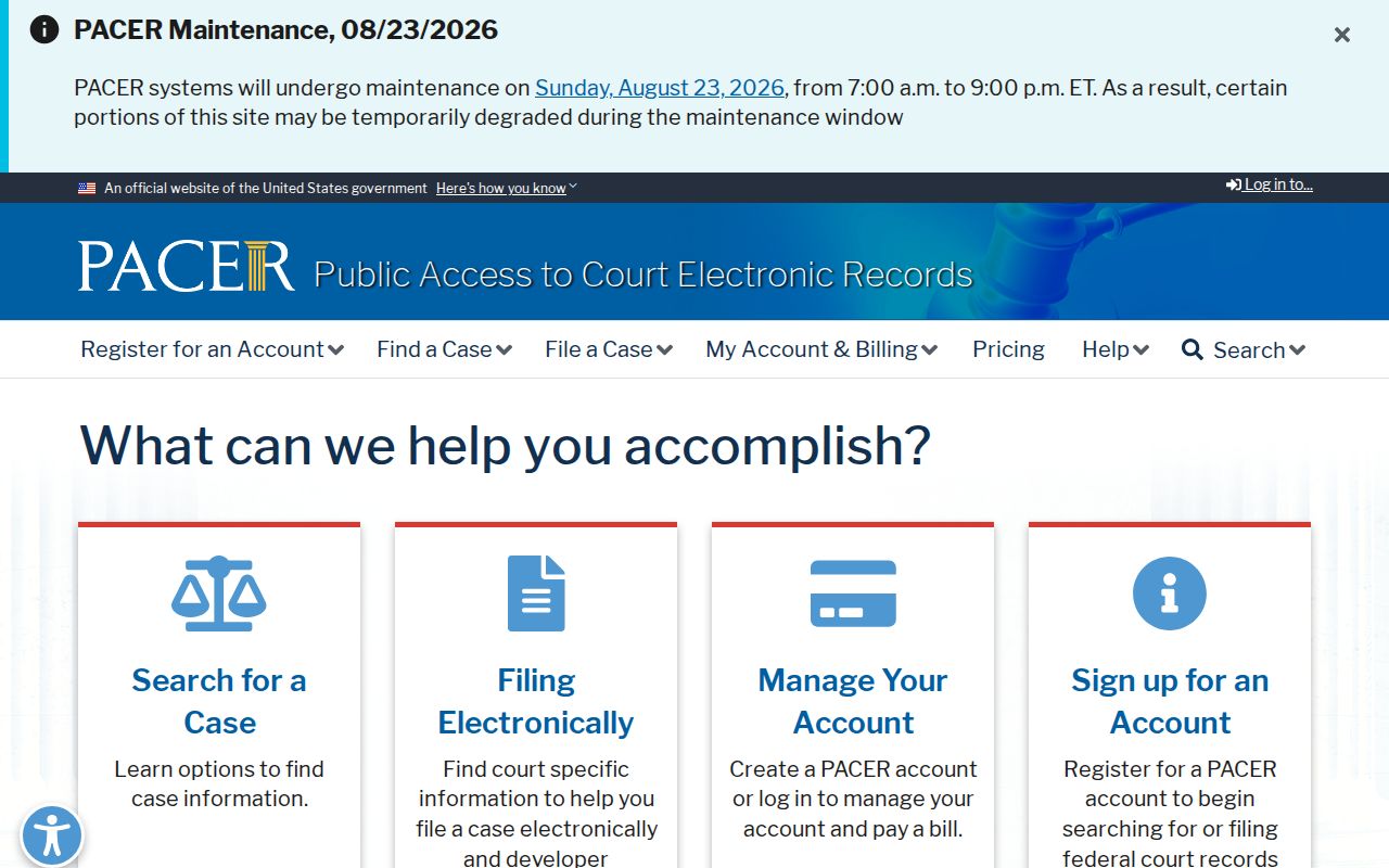 South Bend court records PACER docket search